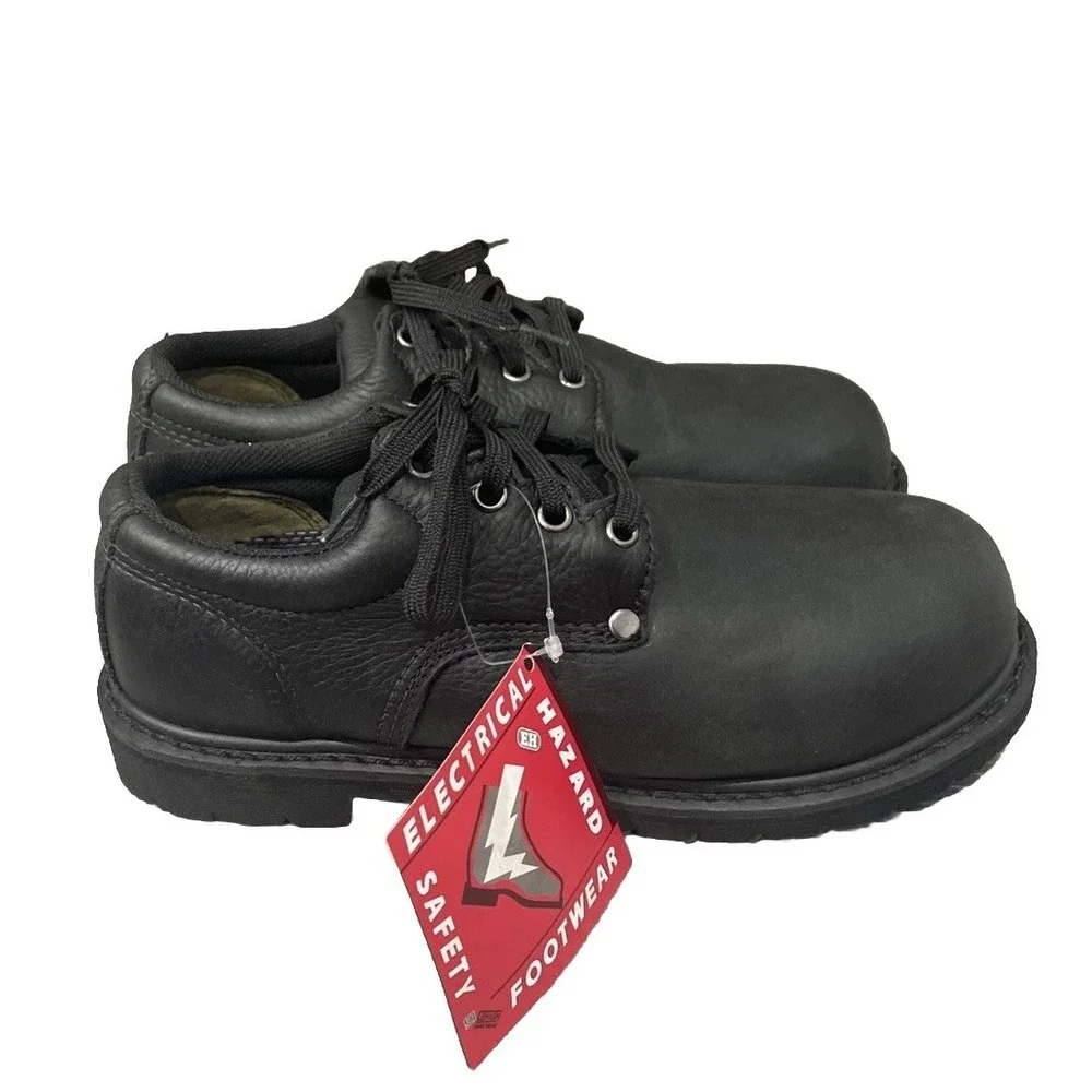 Lehigh Safety Shoes Unisex Composite Toe Oxford Black Oil Resistant ‎ USA 6.5